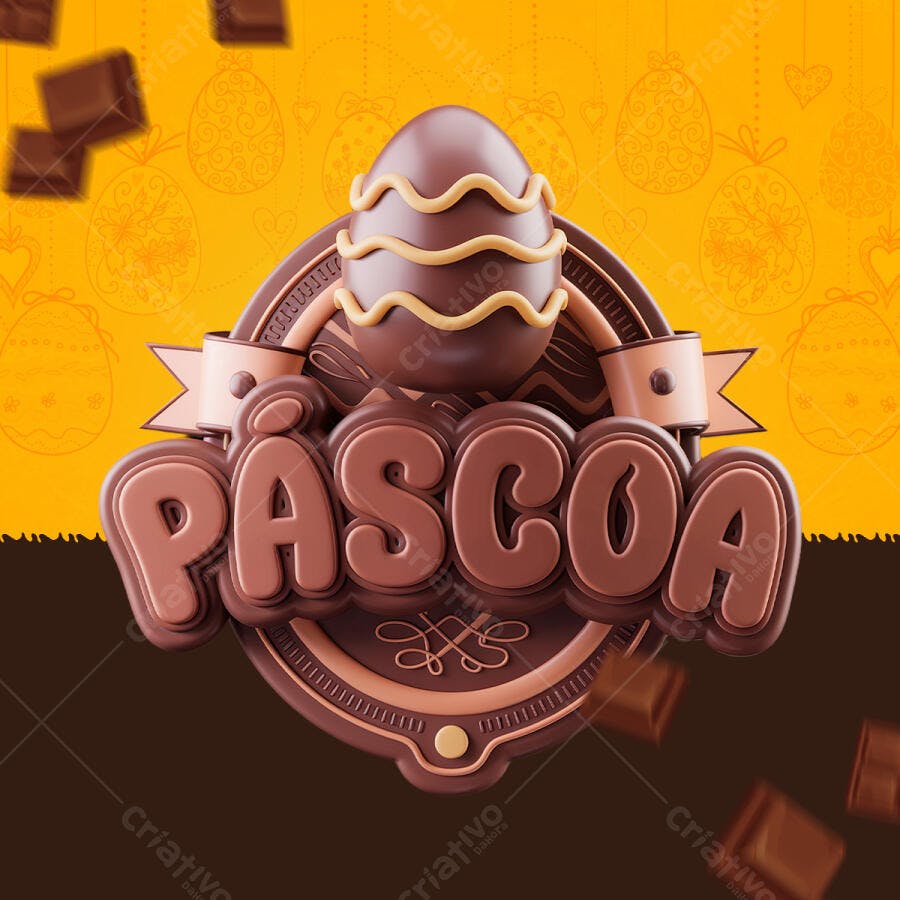Banner Páscoa PSD Editável