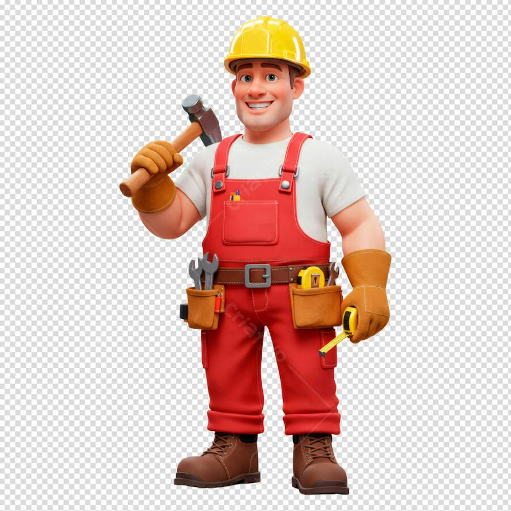 Personagem trabalhador PNG Cartoon