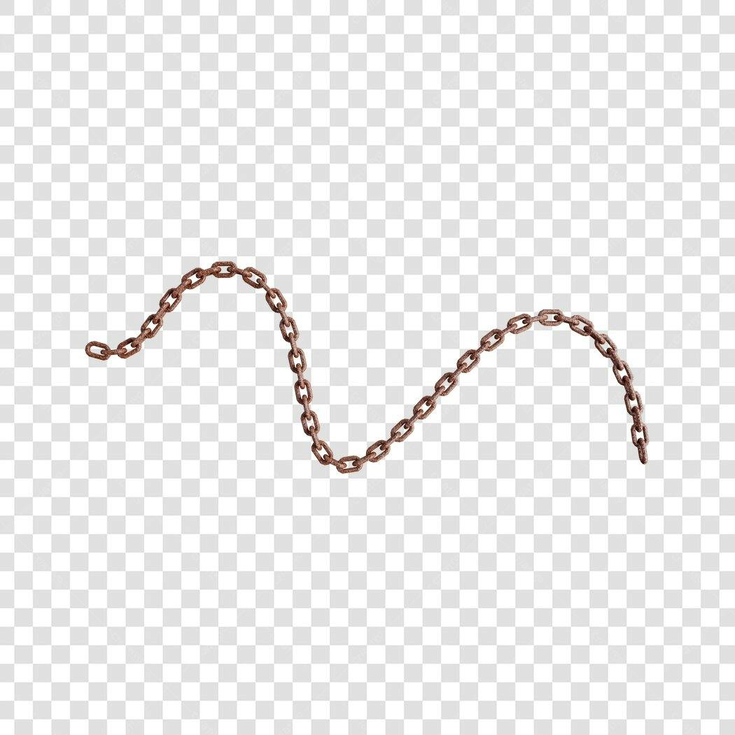 Elemento gráfico Cadeia enferrujada PNG com fundo transparente