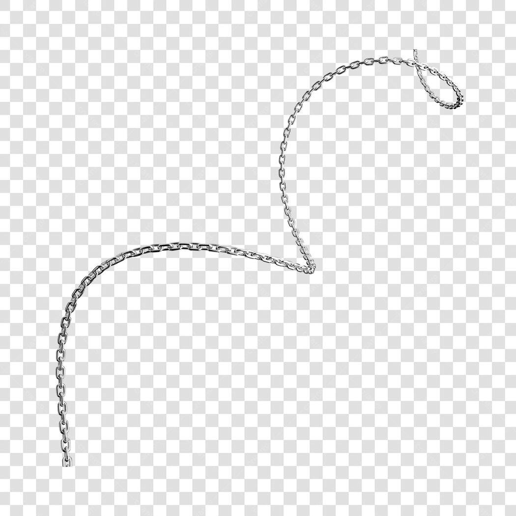 Elemento PNG Cadeia Metálica com fundo transparente