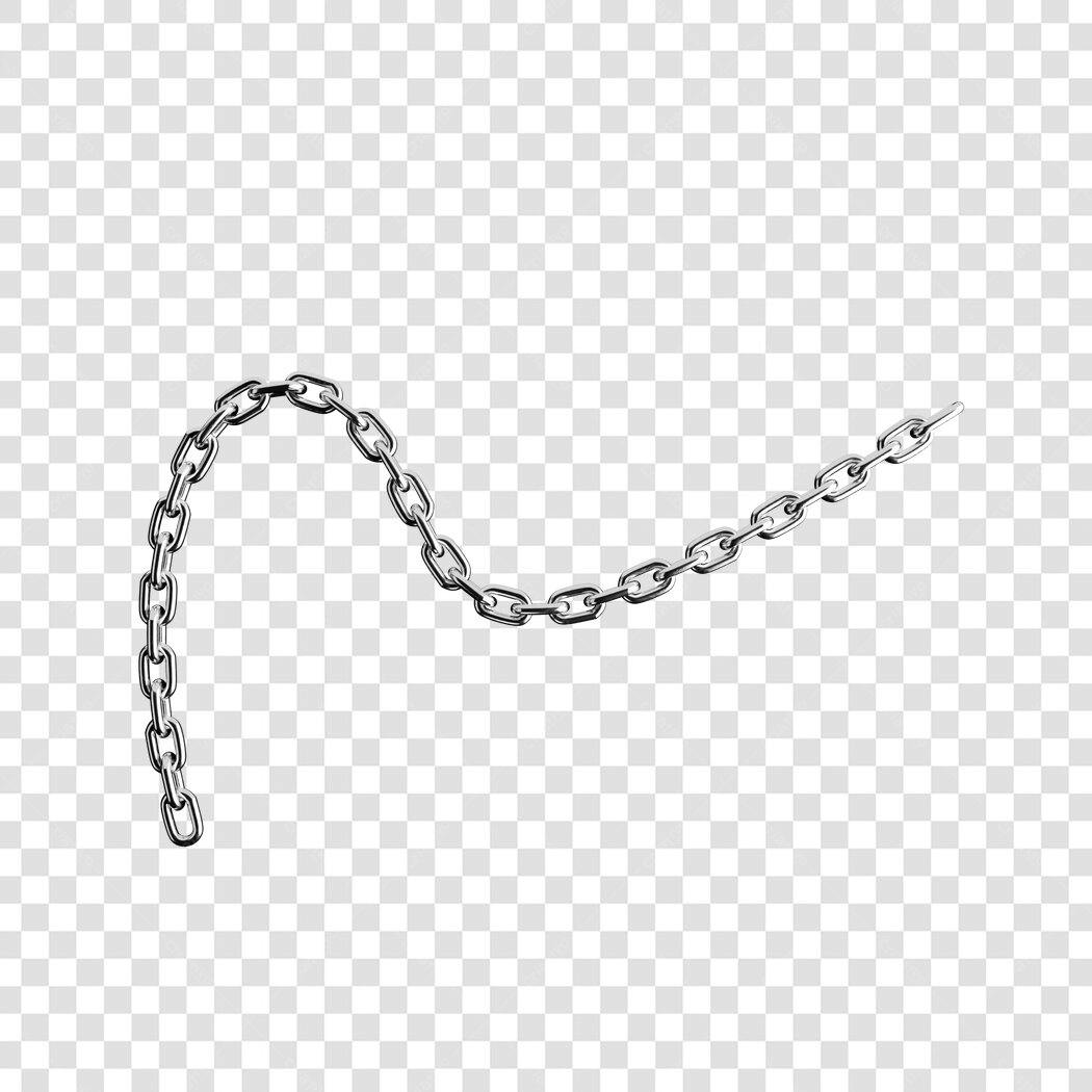 Elemento decorativo Corrente PNG com fundo transparente