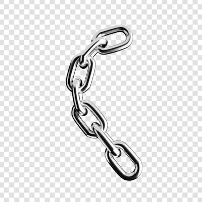 Metal Irident Chain transparent png 4k (158)