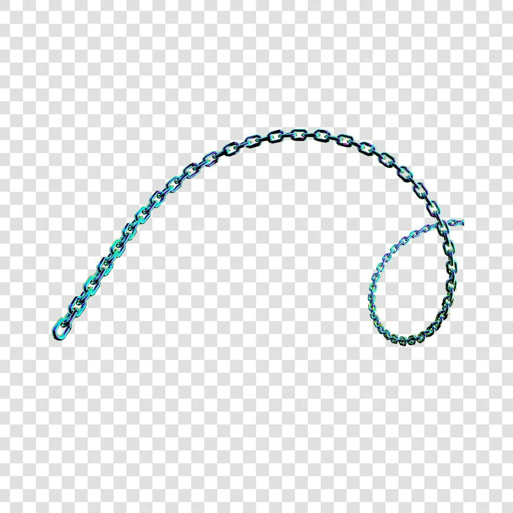Elemento decorativo Corrente PNG com fundo transparente