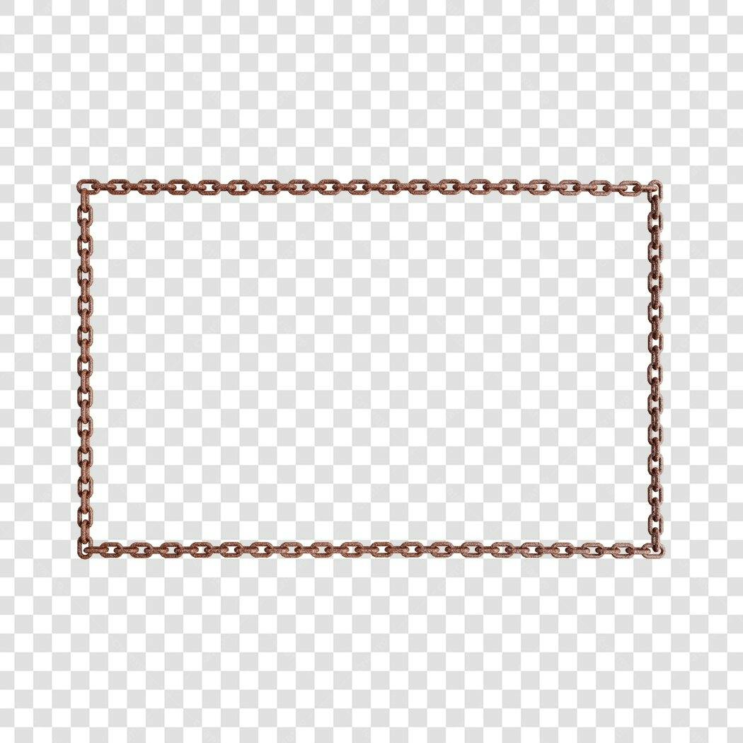 Moldura PNG com fundo transparente Cor enferrujada