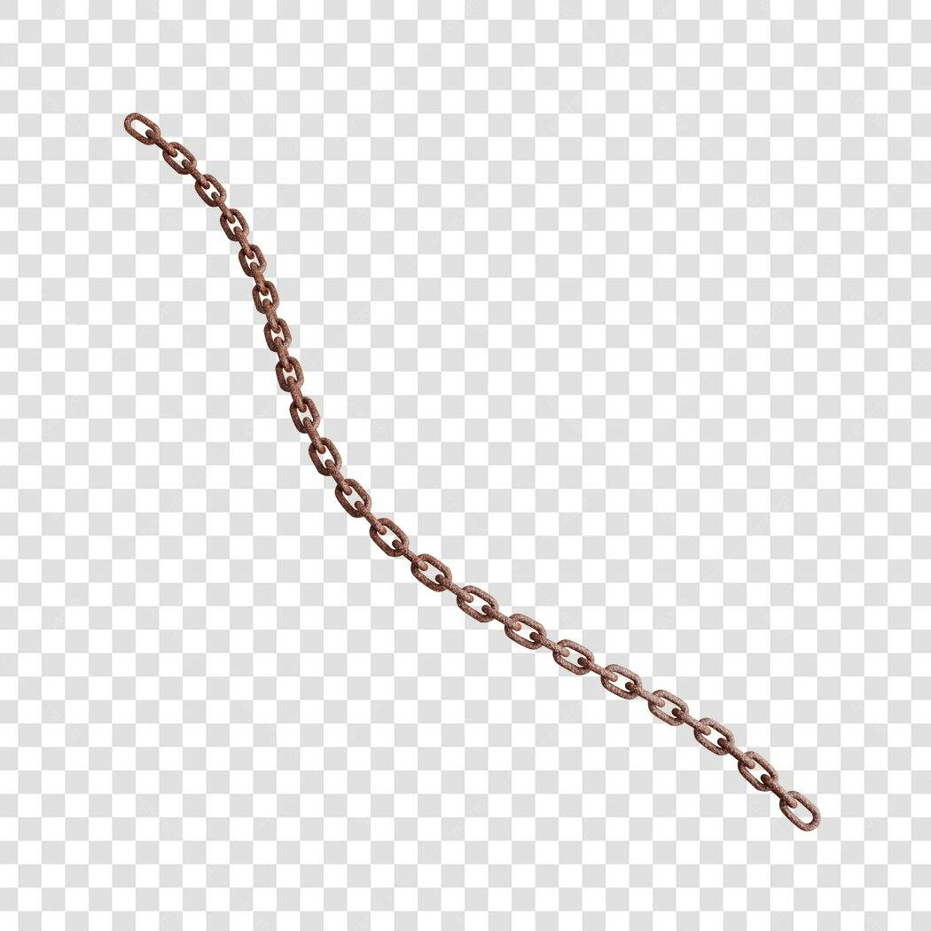PNG Elemento Corrente enferrujada com fundo transparente