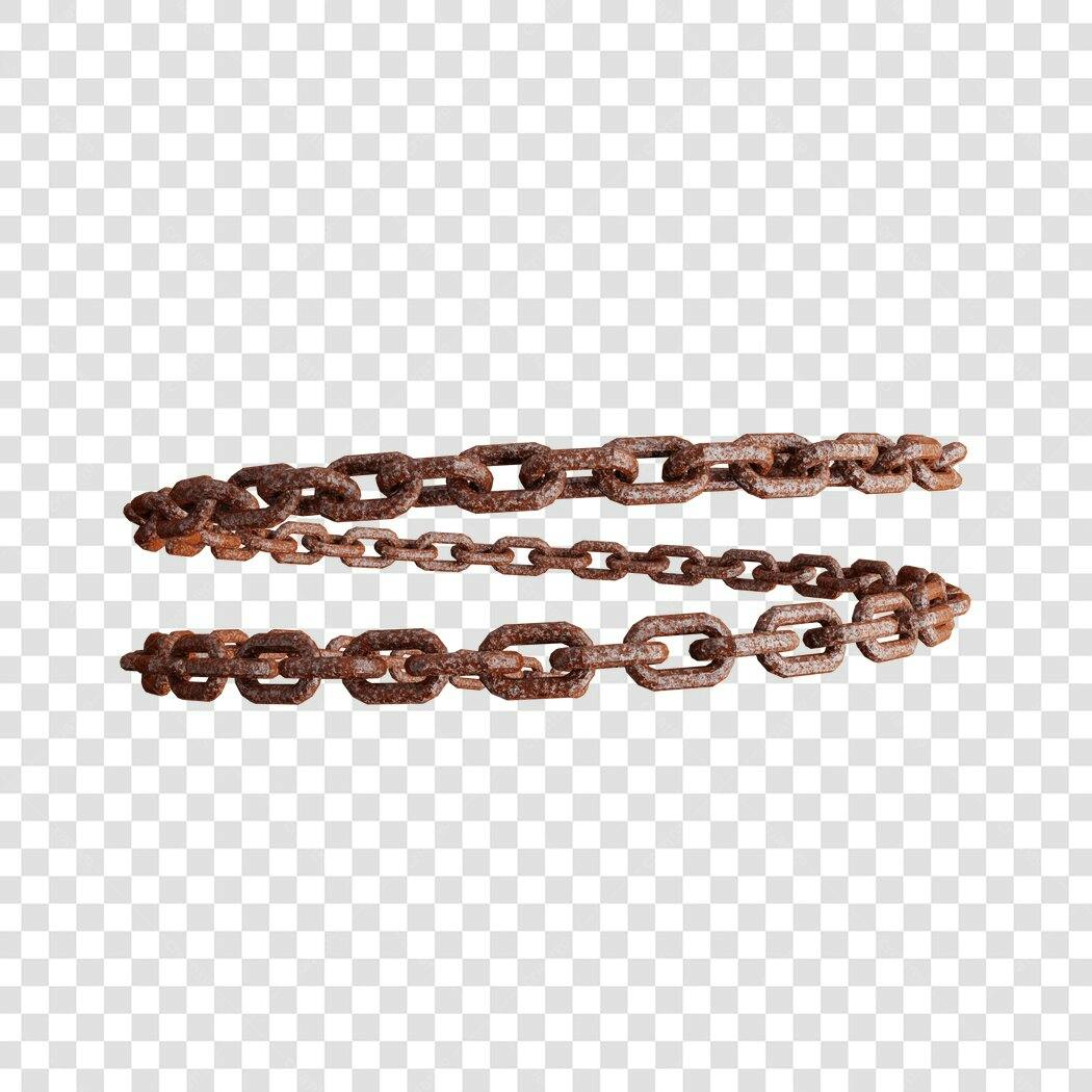 Elementos gráficos Cadeias enferrujadas PNG com fundo transparente