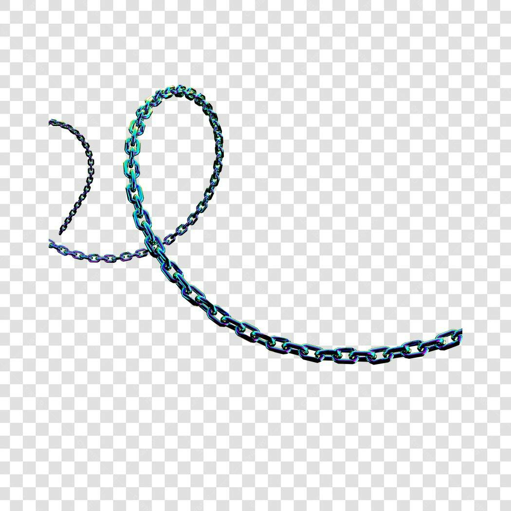 Elemento decorativo Corrente PNG com fundo transparente