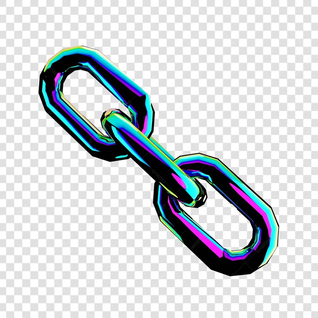 Logo PNG com fundo transparente Efeito Arco-íris