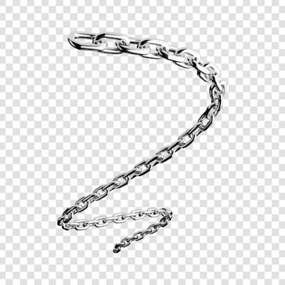 Metal Irident Chain transparent png 4k (153)