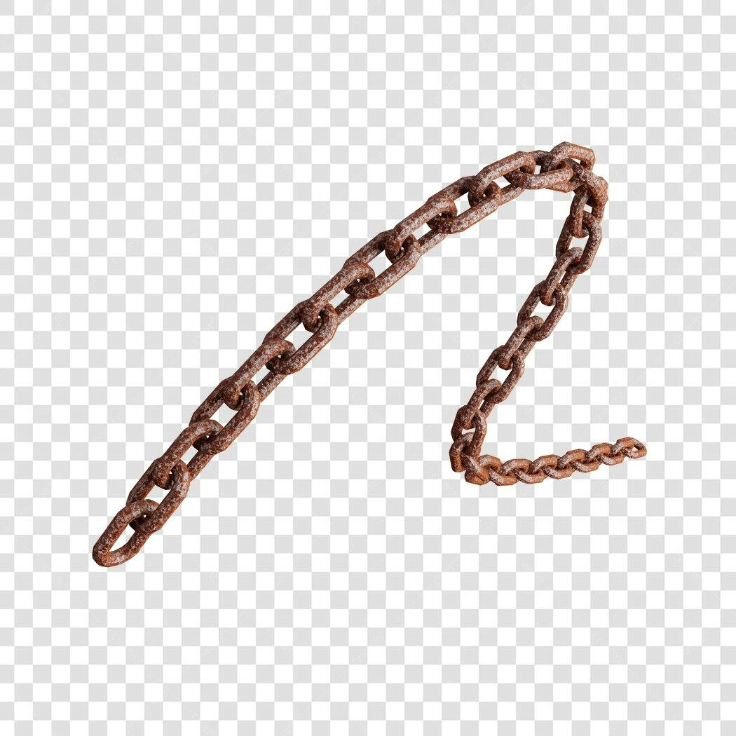 PNG Elemento Corrente enferrujada fundo transparente