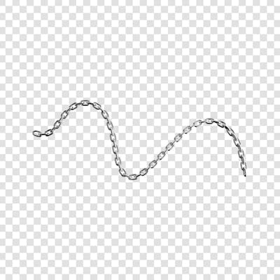 Metal Irident Chain transparent png 4k (151)