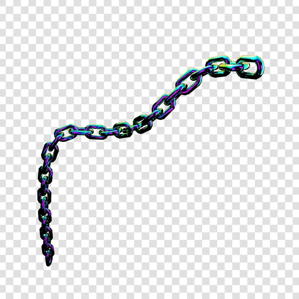 Elemento decorativo Cadeia PNG com fundo transparente