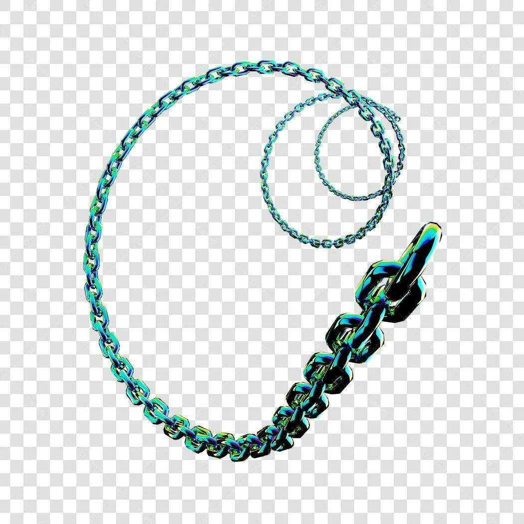 PNG Elemento decorativo corrente espiral fundo transparente