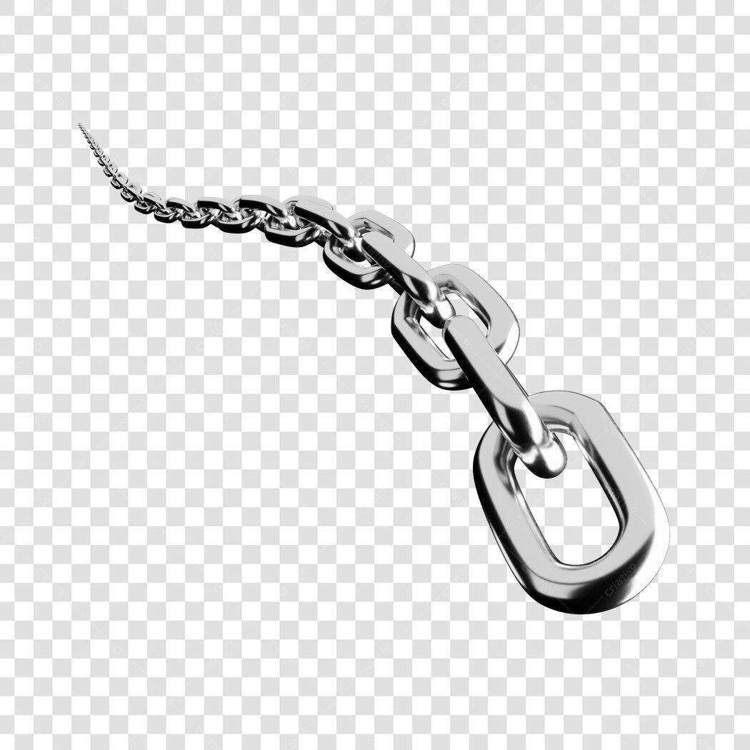 Elemento de Design Corrente PNG com fundo transparente
