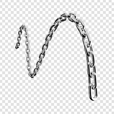 Metal Irident Chain transparent png 4k (152)