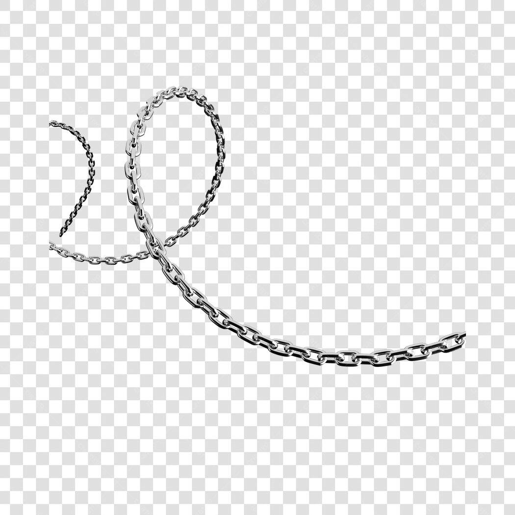 Elemento decorativo Corrente PNG com fundo transparente