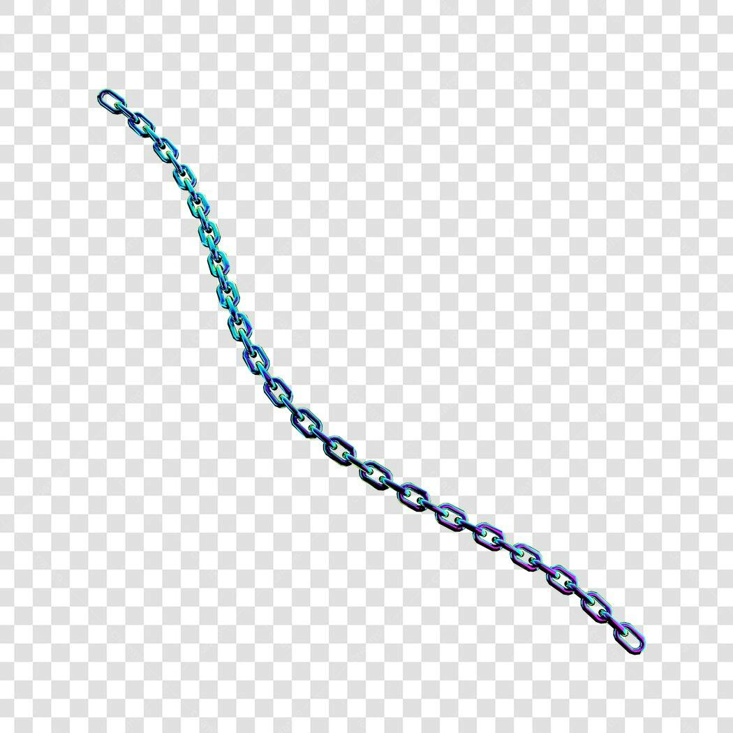 Elemento decorativo Cadeia PNG com fundo transparente