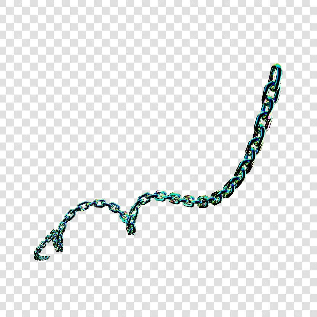 Elemento PNG Cadeia Metálica com fundo transparente