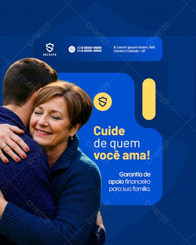 Seguro Familia Cuide de quem você ama social media feed