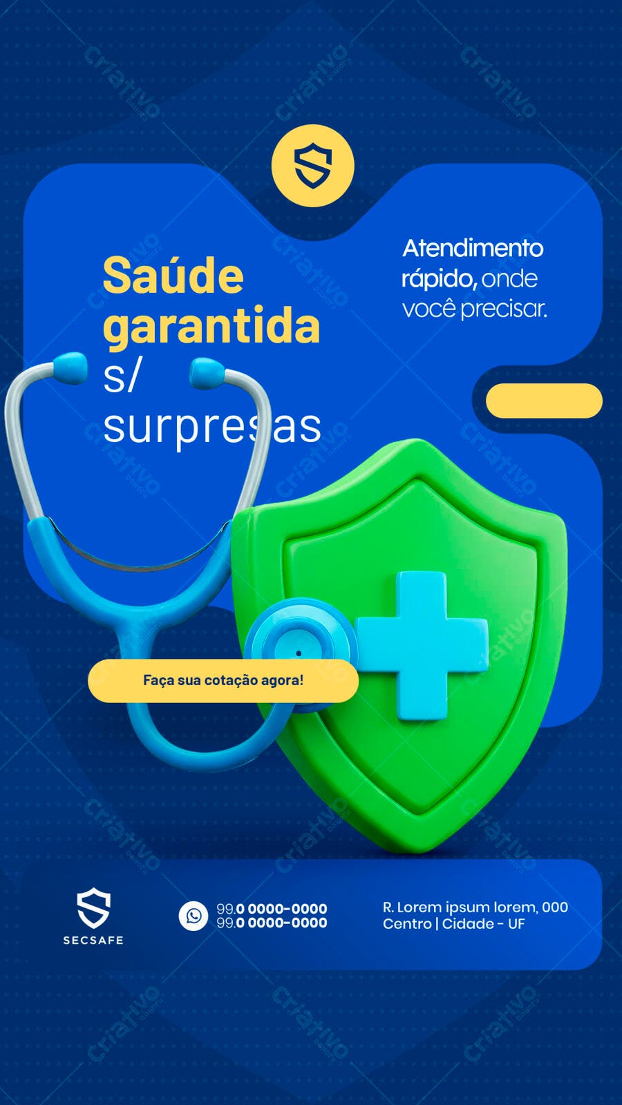 Flyer Saúde Preventiva PSD Editável