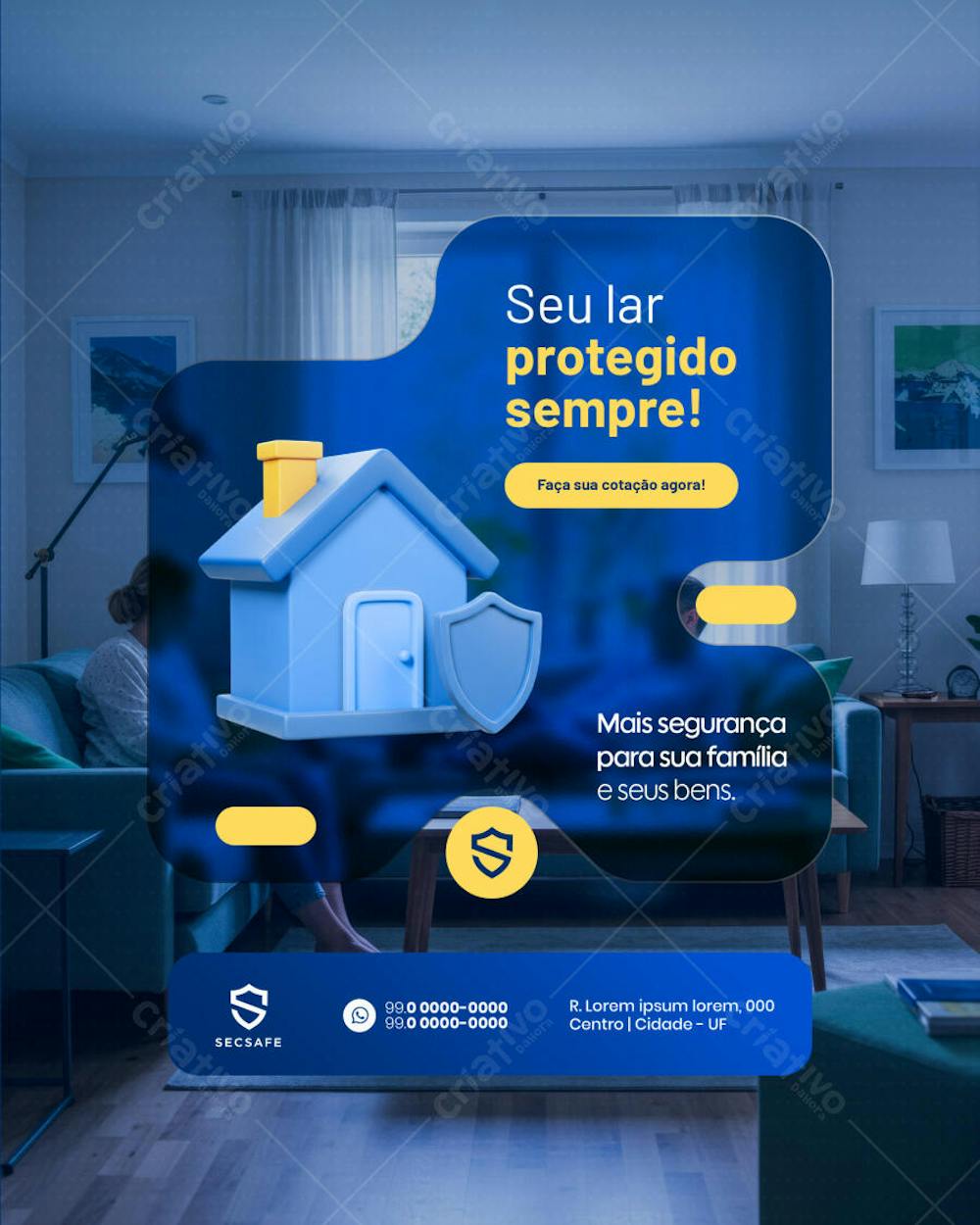 Seguro Residencial Seu lar protegido sempre social media feed