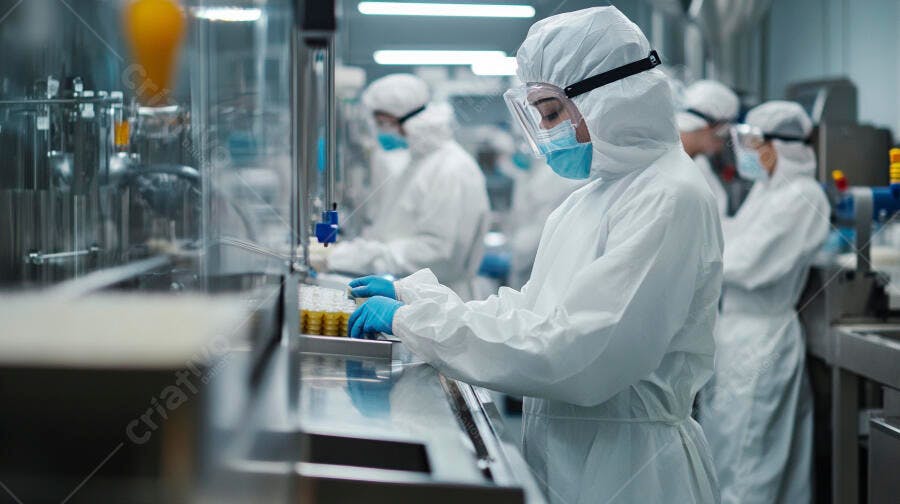 Técnica em laboratório manipulando amostras