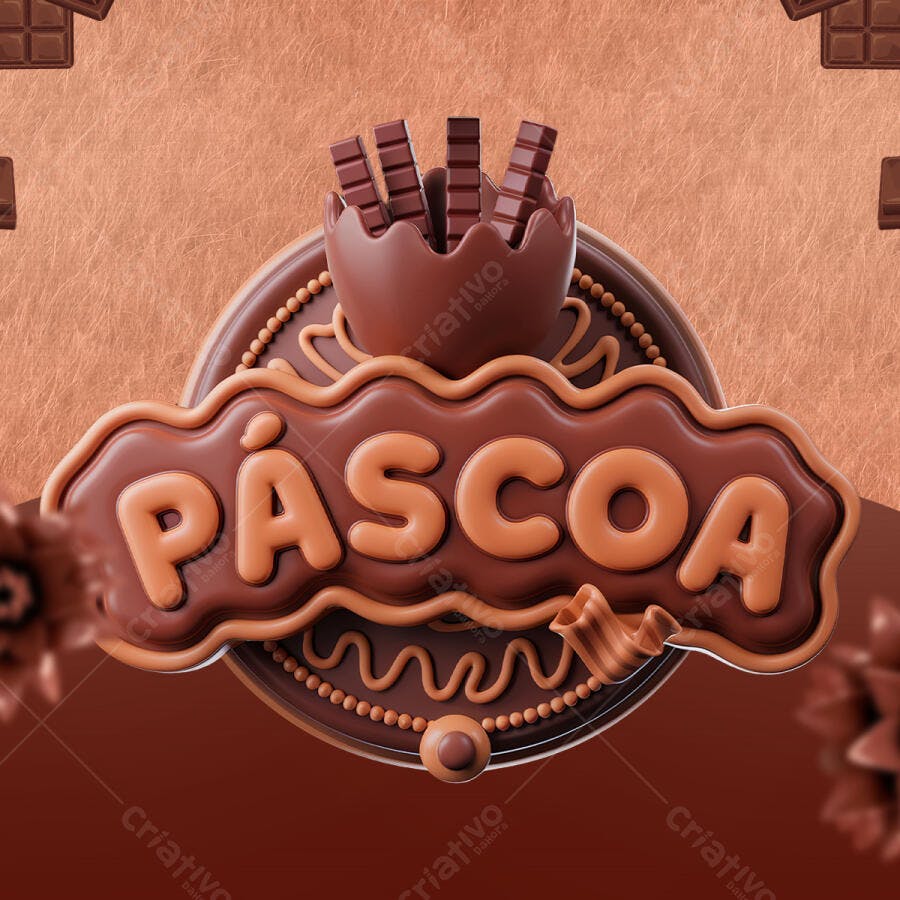 Banner Páscoa PSD Editável