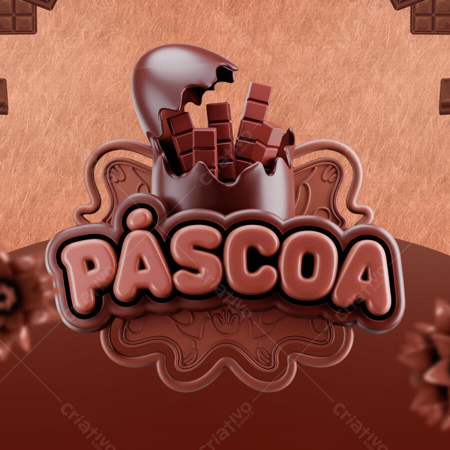 Banner Páscoa PSD Editável
