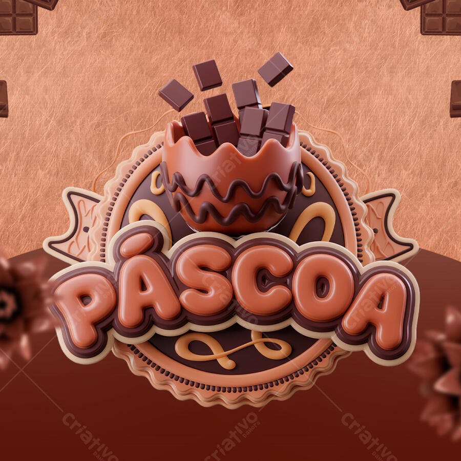 Flyer Páscoa PSD Editável