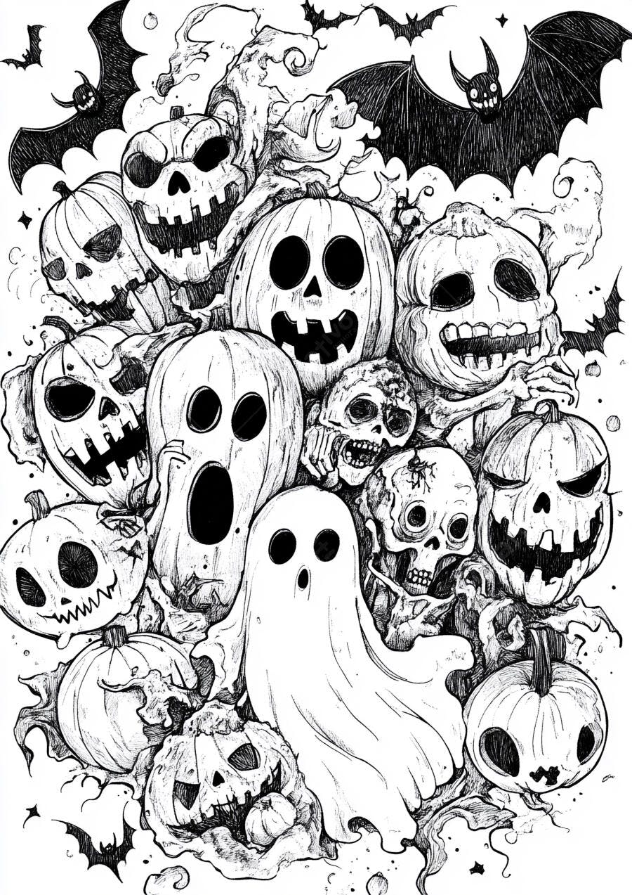 Abóbora Fantasmagórica Halloween