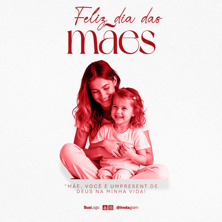 Postagem Dia das Mães PSD Editável