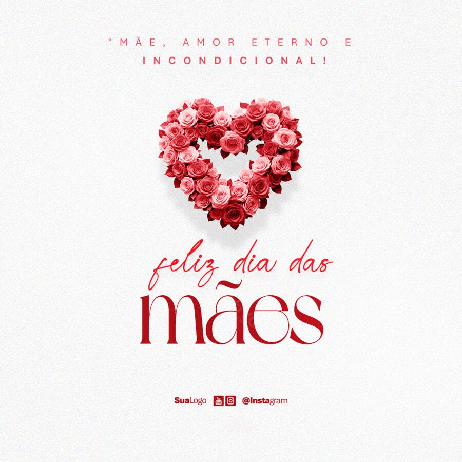 Postagem Dia das Mães PSD Editável