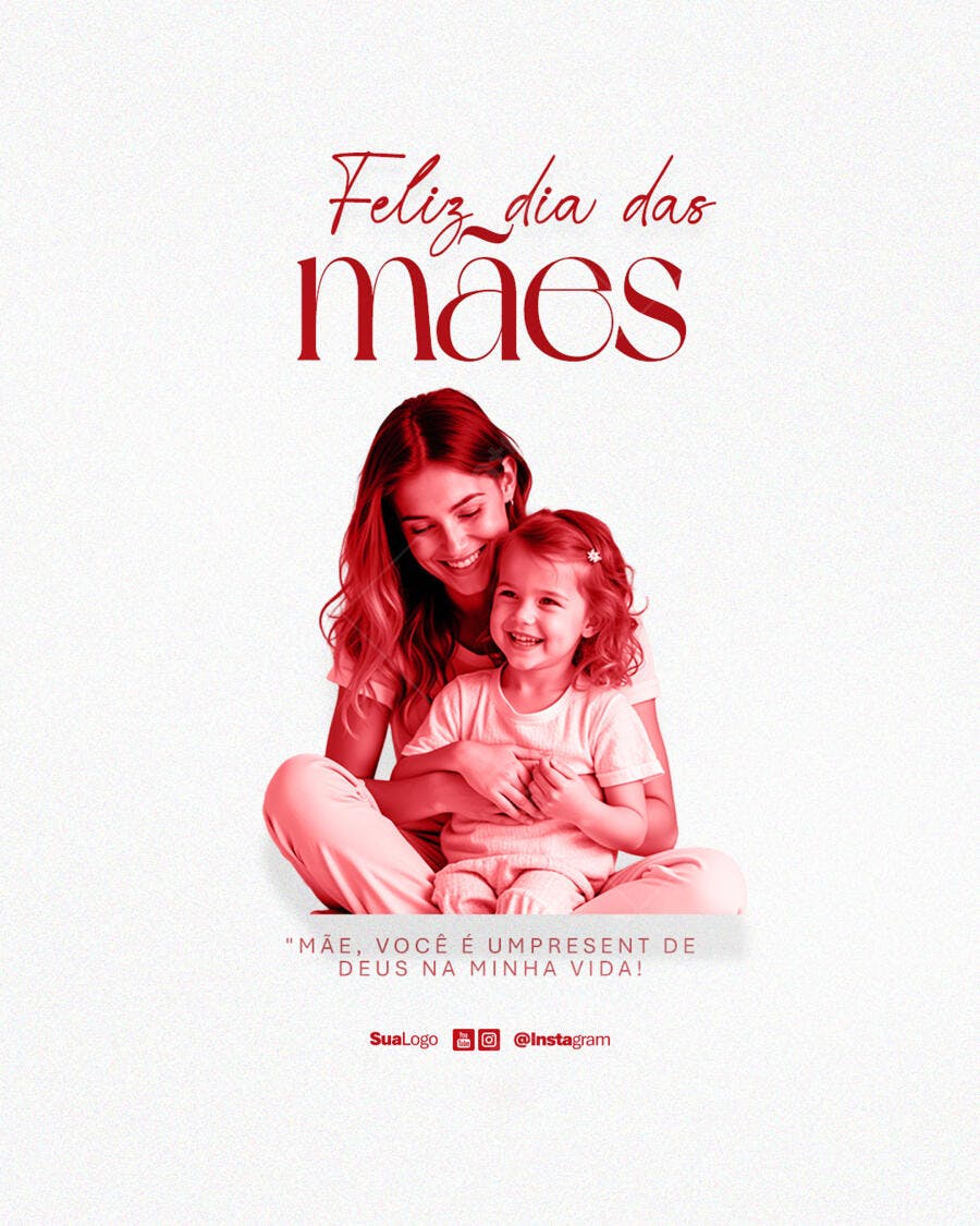 Postagem Dia das Mães PSD Editável