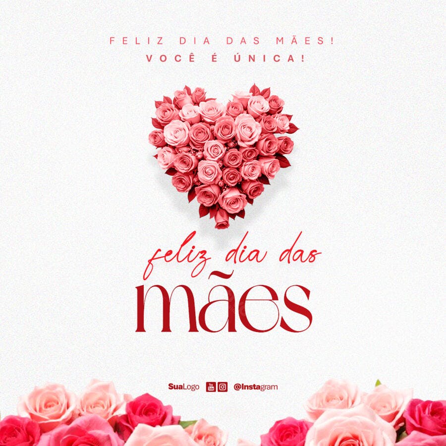 Postagem Dia das Mães PSD Editável