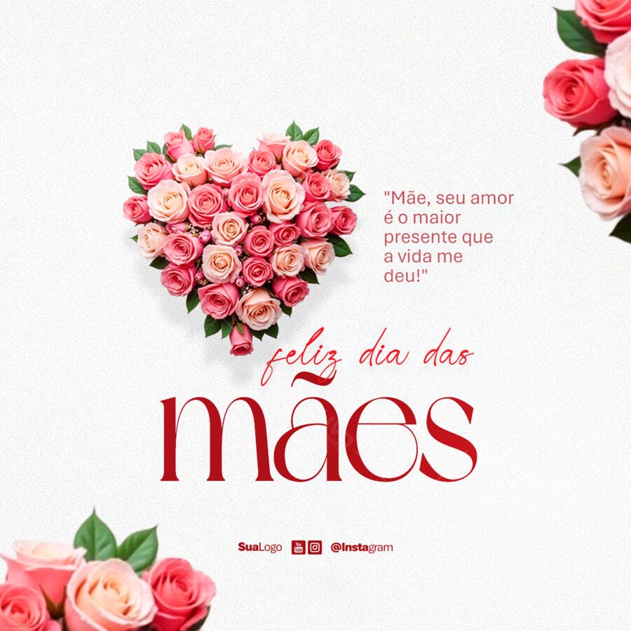 Postagem Dia das Mães PSD Editável