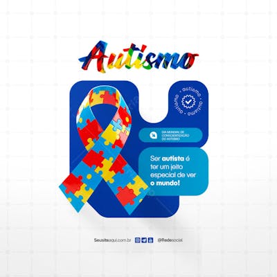 Dia Mundial de Conscientização do Autismo 2 de Abril Social Media PSD Editável (15)