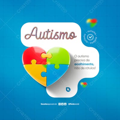 Dia Mundial de Conscientização do Autismo 2 de Abril Social Media PSD Editável (17)