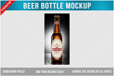Garrafa de cerveja Mockup