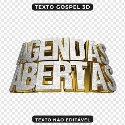 FLYER PSD AGENDAS ABERTAS 3D TEXTO