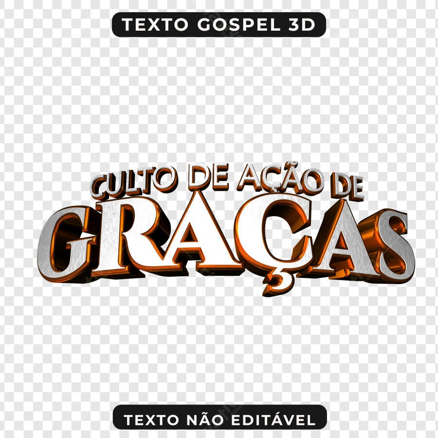 Selo 3D evento religioso prata e bronze