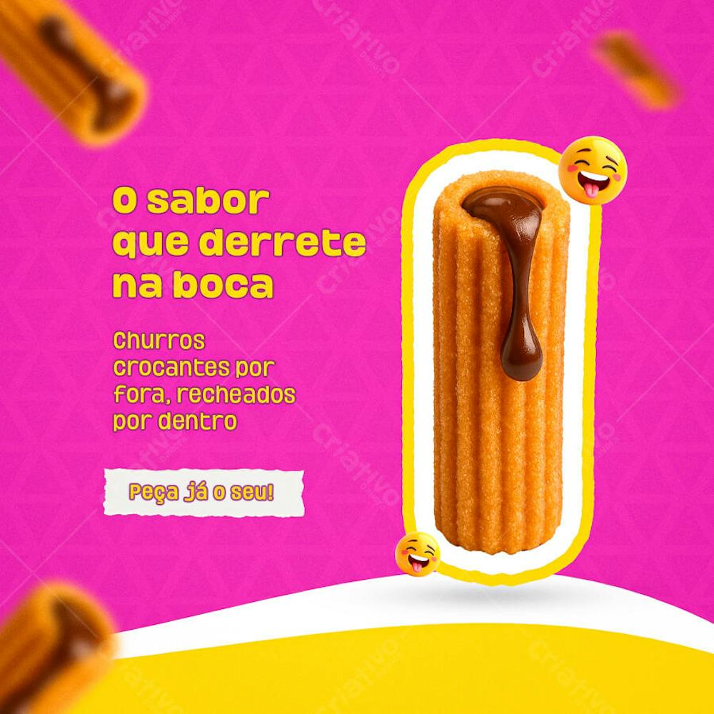 O sabor que derrete na boca PSD EDITÁVEL