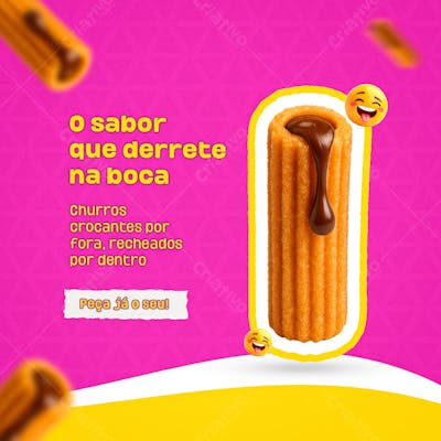 O sabor que derrete na boca PSD EDITÁVEL