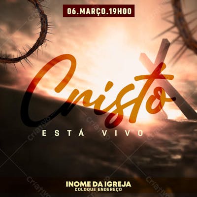 FLYER CRISTO ESTÁ VIVO