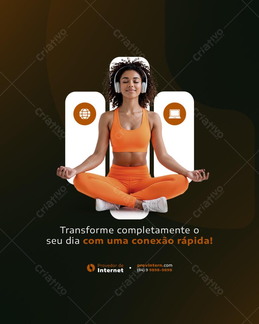 Post para Yoga e Meditação PSD Editável
