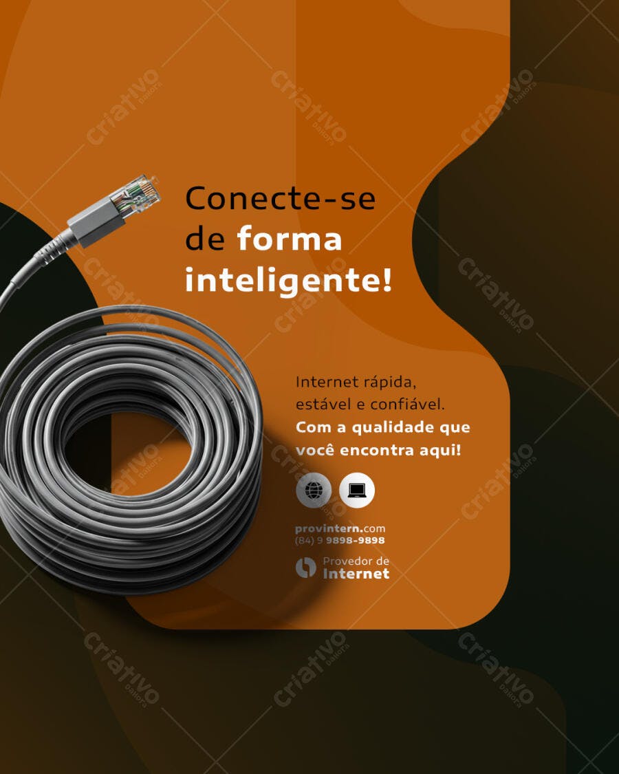 Flyer para Provedor de Internet PSD Editável