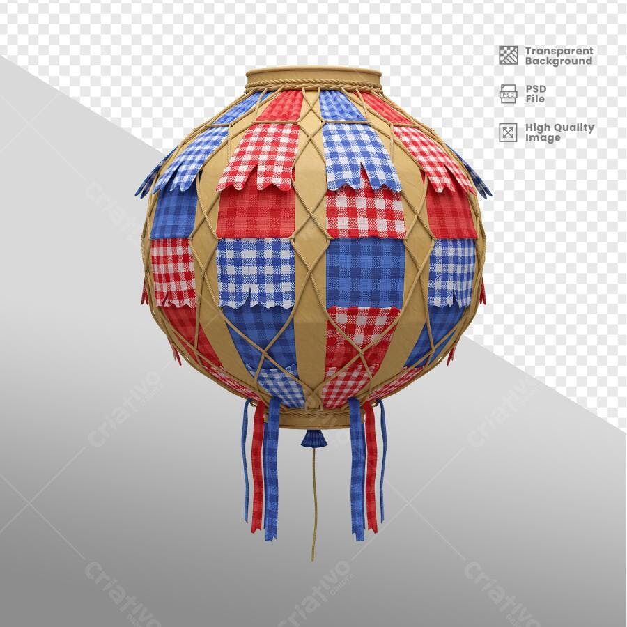 Balão Festa Junina PSD Editável