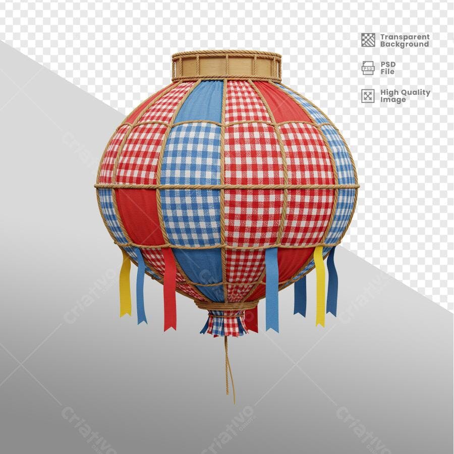 Balão Festa Junina PSD Editável
