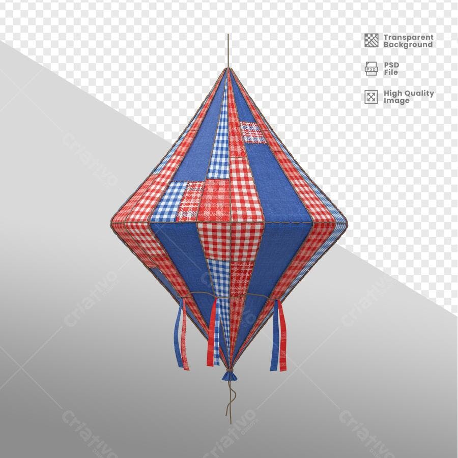 Balão de Festa Junina PSD Editável
