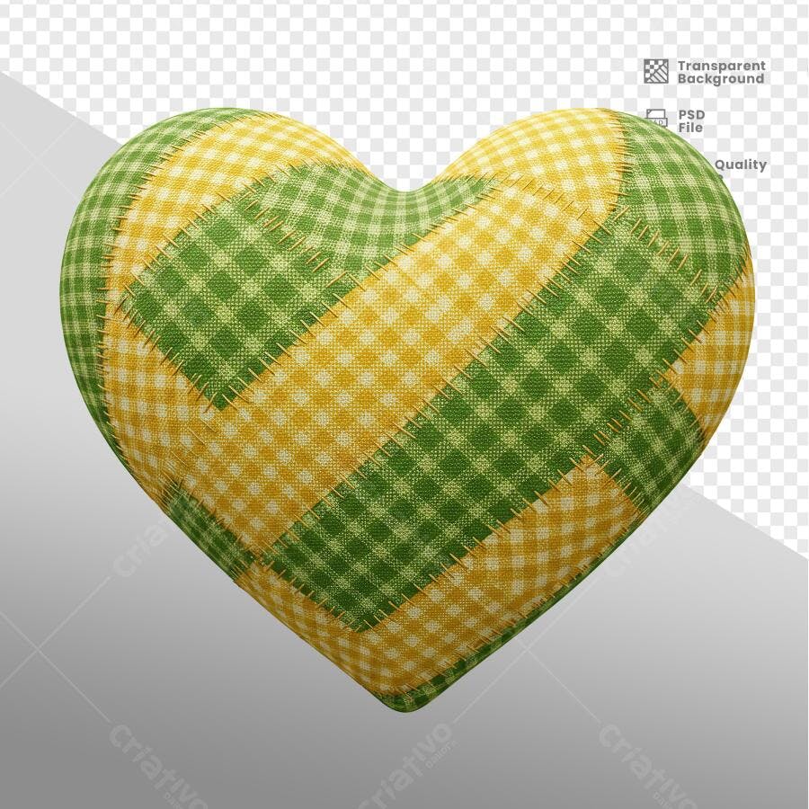 Arte em Formato de Coração para Dia dos Namorados PSD Editável