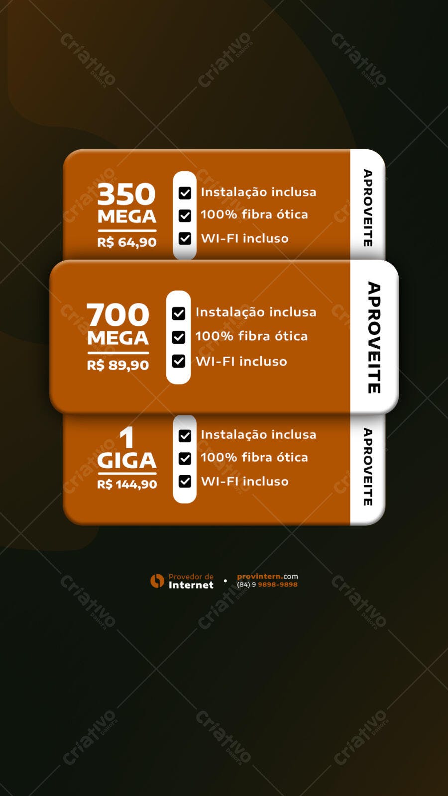 Plano de Internet PSD Editável